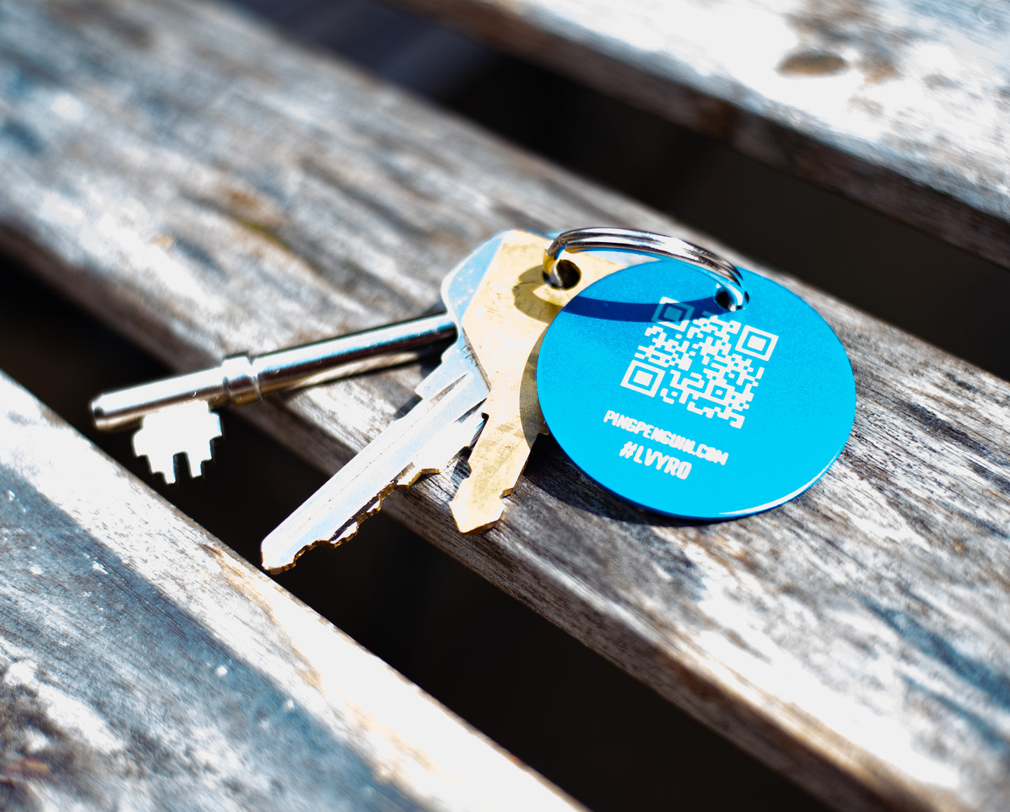 Round aluminium tag