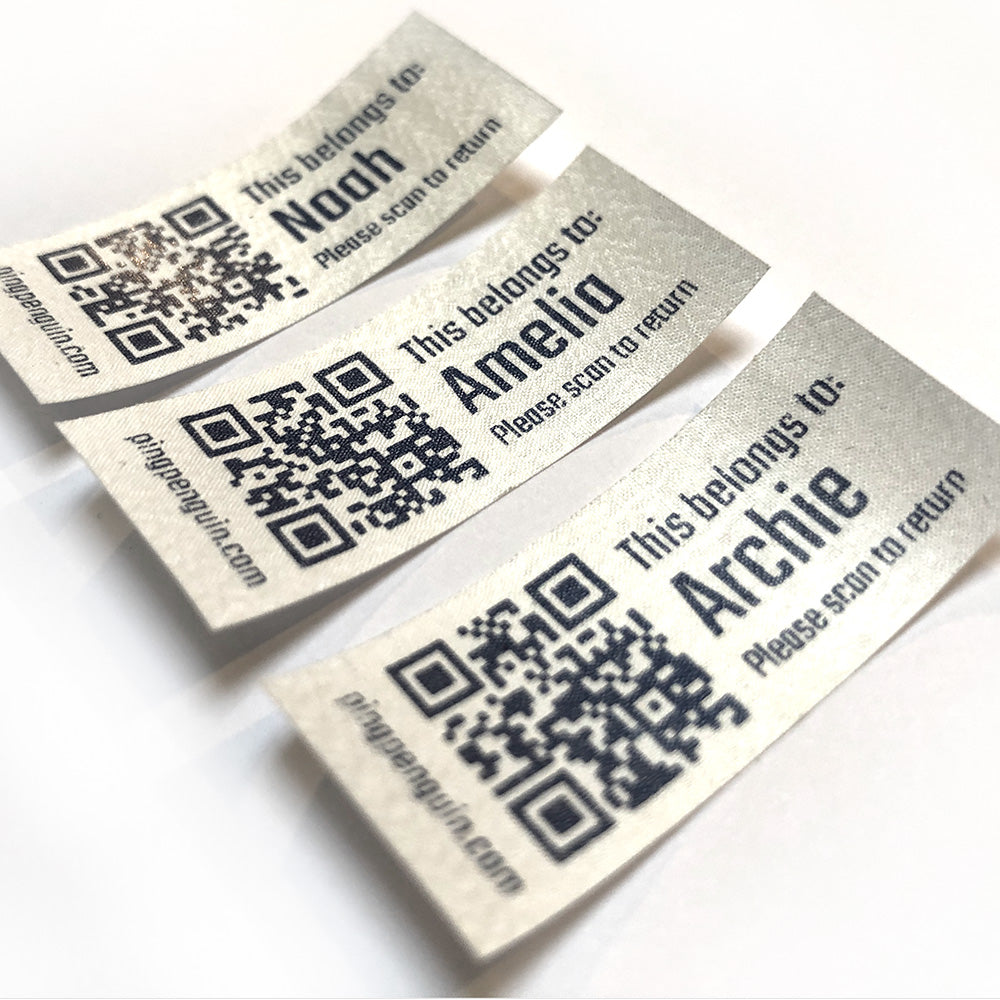 Iron on label