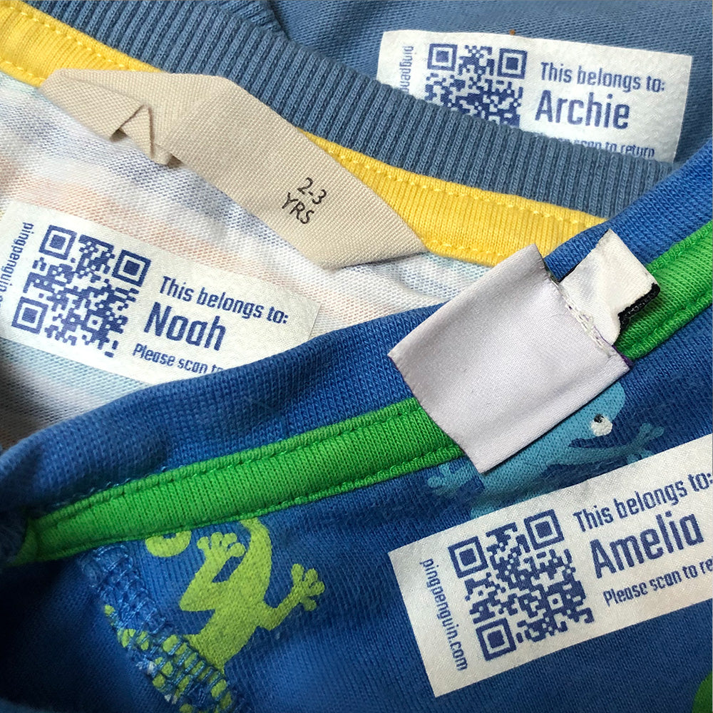 Iron on label